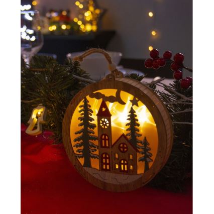 LED Kerst Decoratie 5xLED/2xAAA warm wit