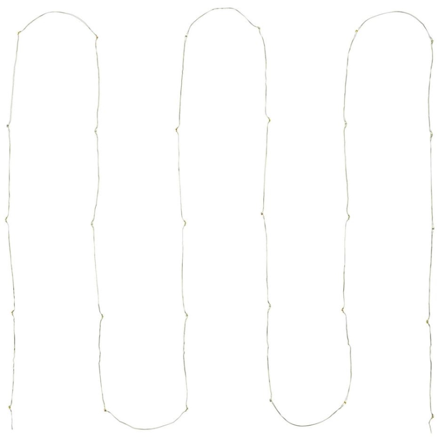 LED Kerst Lichtketting 30xLED/2xAA 3,3m meerdere kleuren