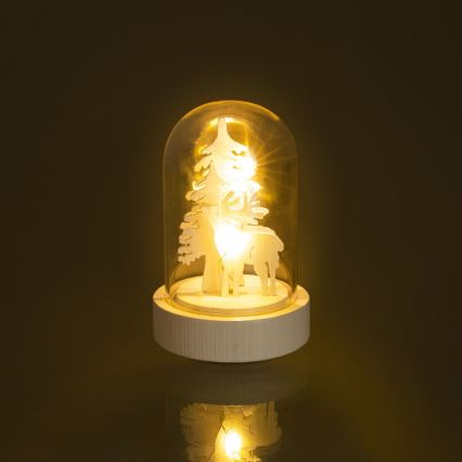 LED kerstdecoratie LED/1xCR2032 warm wit