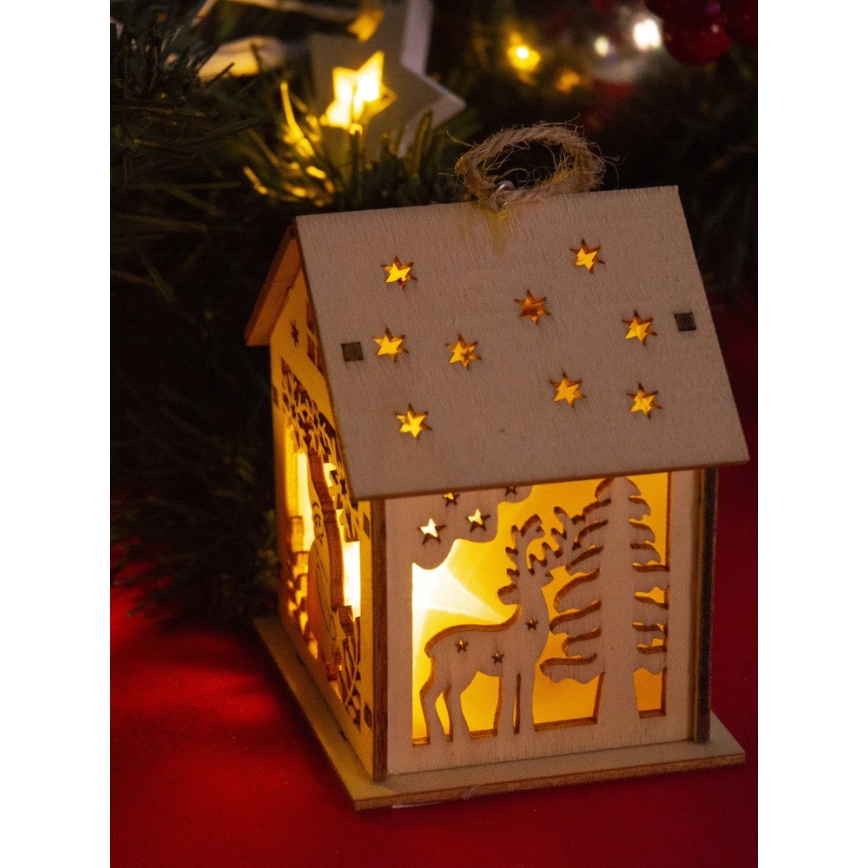 LED kerstdecoratie LED/2xLR44 warm wit