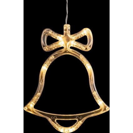 LED kerstdecoratie LED/3xAAA/warm wit bel