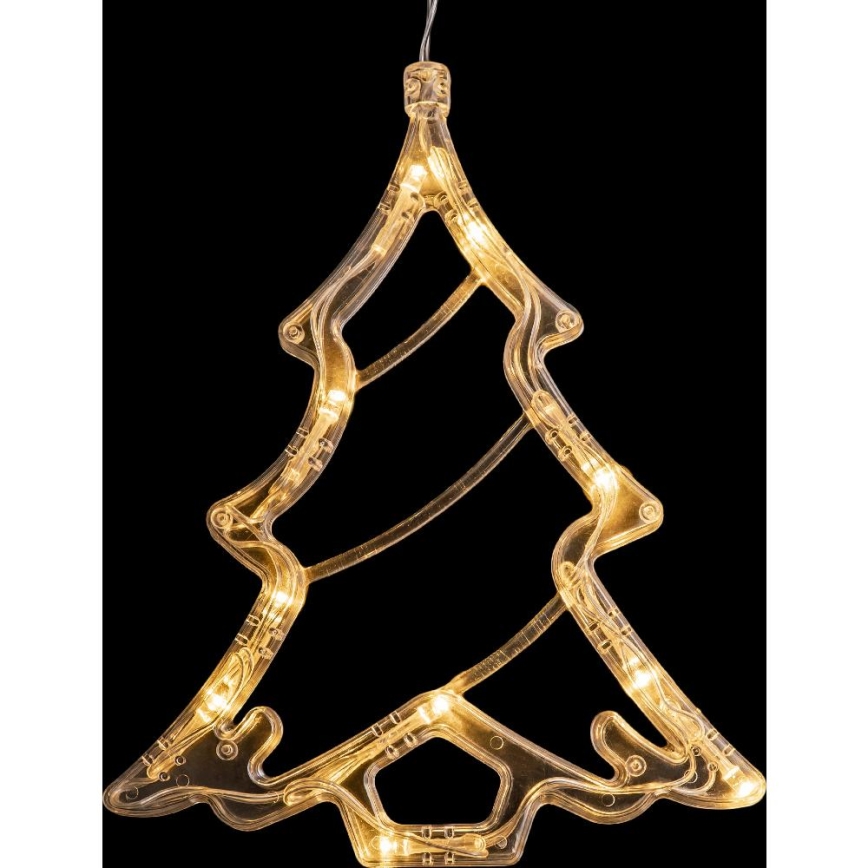 LED kerstdecoratie LED/3xAAA/warm wit kerstboom