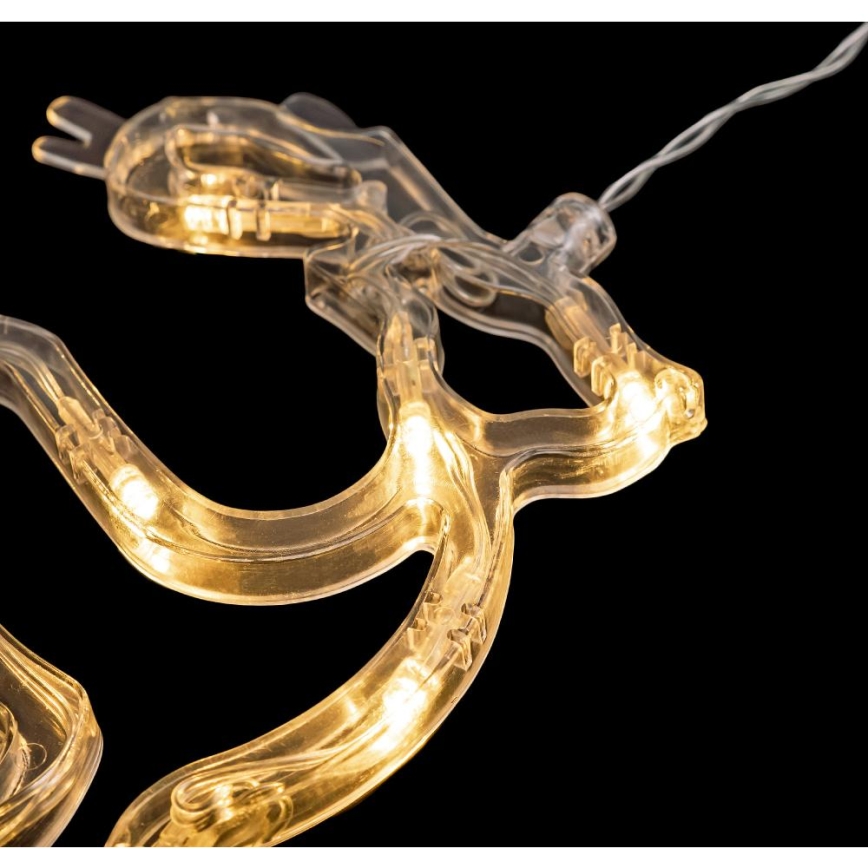 LED Kerstdecoratie LED/3xAAA/warm wit rendier