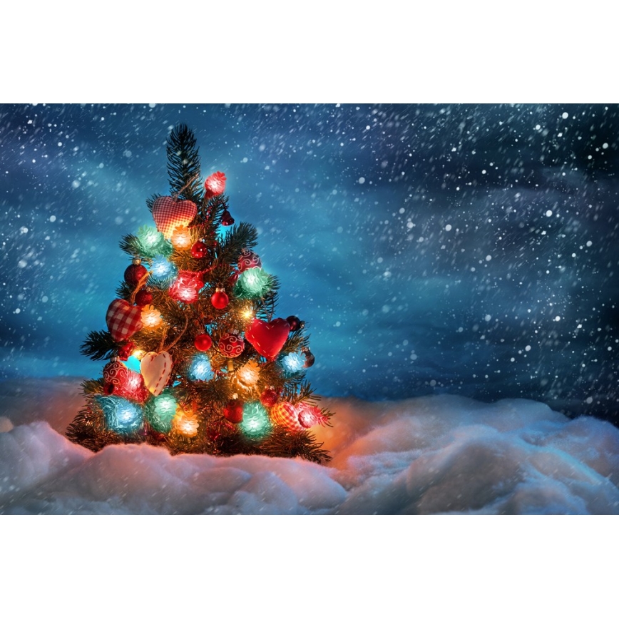 LED kerstlichtsnoer voor buiten 40xLED/15m IP44 meerkleurig
