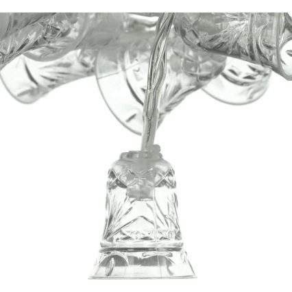 LED kerstverlichting 20xLED/3xAA/warm wit 2,2m belletjes