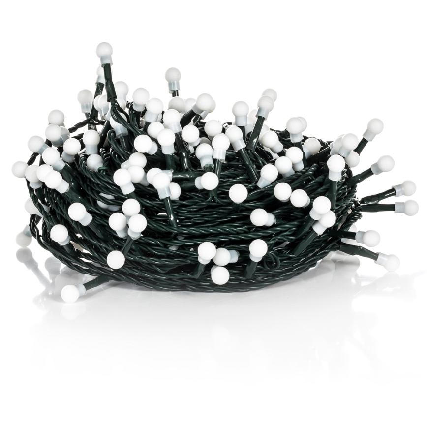 LED buiten kerstverlichting 100x LED/8 functies 15m IP44 warm wit