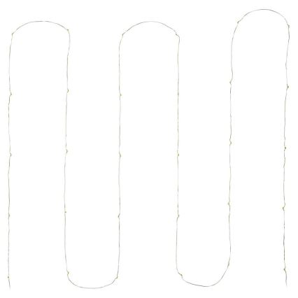 LED kerstverlichting 30xLED/3xAA 3,3m warm wit
