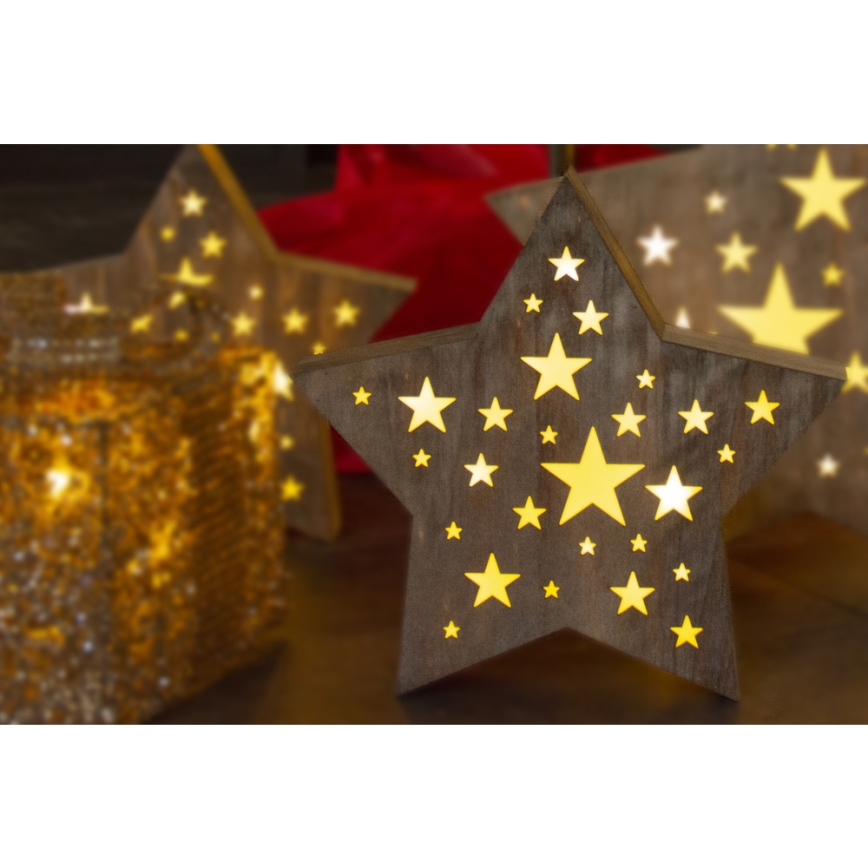 LED Kerstversiering LED/2xAAA ster
