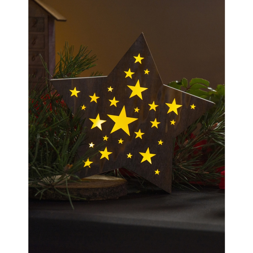 LED Kerstversiering LED/2xAAA ster