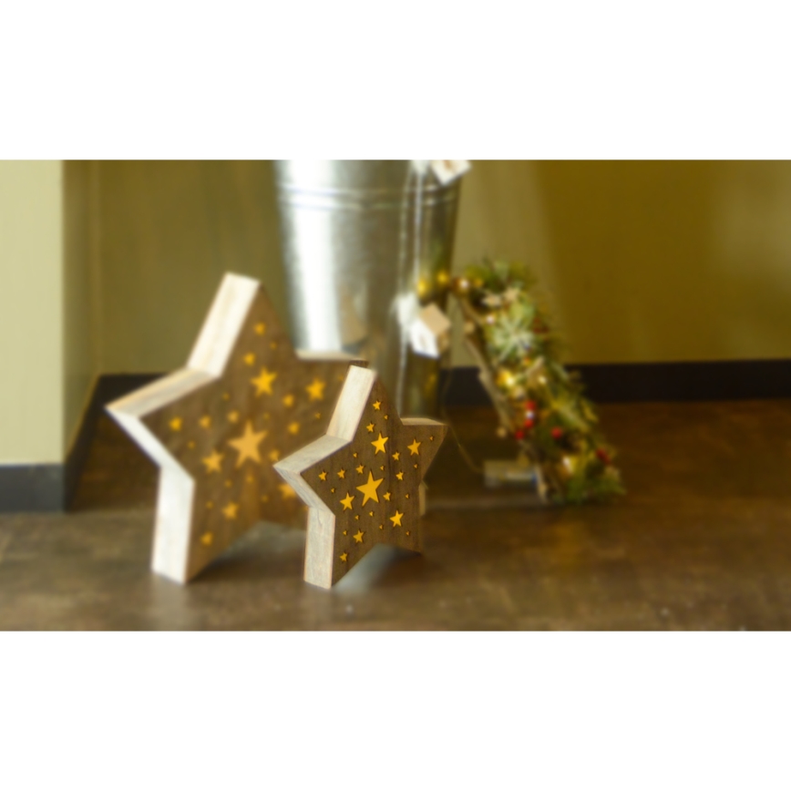 LED Kerstversiering LED/2xAAA ster