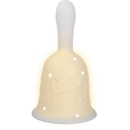 LED Kerstversiering LED/3xLR44/warm wit klok