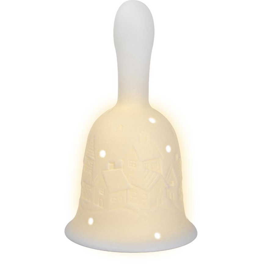 LED Kerstversiering LED/3xLR44/warm wit klok