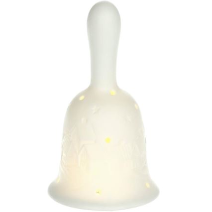 LED Kerstversiering LED/3xLR44/warm wit klok
