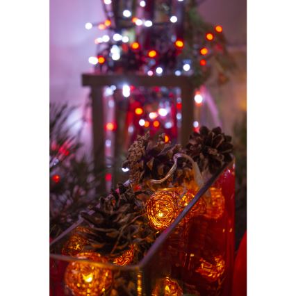 Decoratief LED-lichtsnoer 10xLED/2xAA warm wit