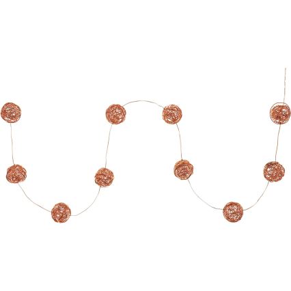 Decoratief LED-lichtsnoer 10xLED/2xAA warm wit