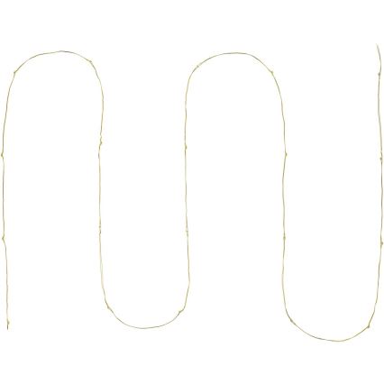 LED  lichtsnoer 20xLED/2xAA 2,3m warm wit