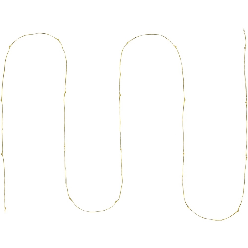 LED  lichtsnoer 20xLED/2xAA 2,3m warm wit