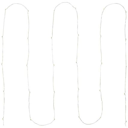 LED-lichtsnoer 30xLED/2xAA 3,3m meerkleurig