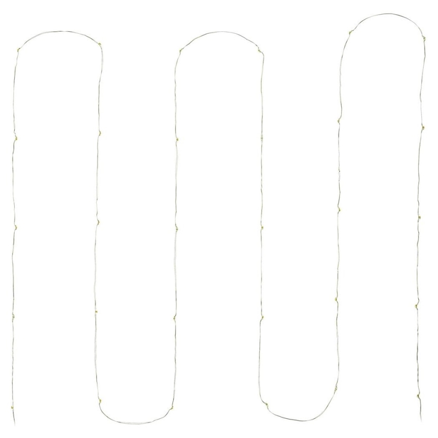 LED  lichtsnoer 30xLED/3xAA 3,3m warm wit