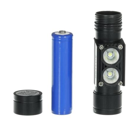 LED Oplaadbare aluminium hoofdlamp LED/2600 mAh IP66