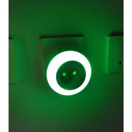 LED Oriëntatie Lamp met een Schemer Sensor en Stekker LED/0,6W/230V