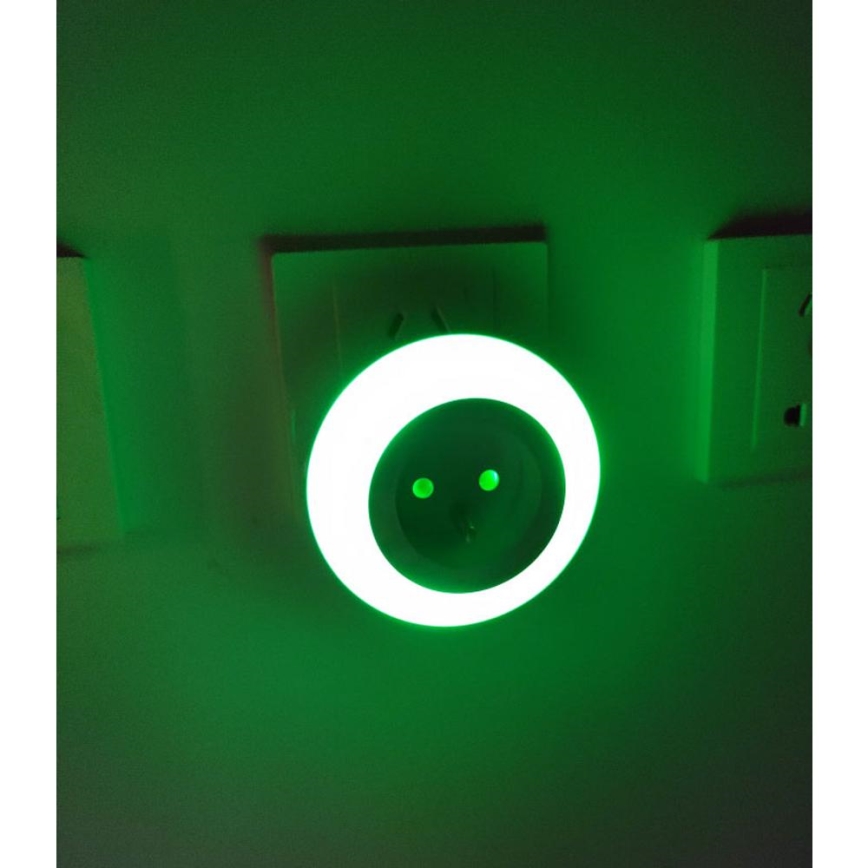 LED Oriëntatie Lamp met een Schemer Sensor en Stekker LED/0,6W/230V