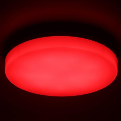 LED RGBW Dimbare badkamer plafondlamp LED/20W/230V Wi-Fi IP44 wit
