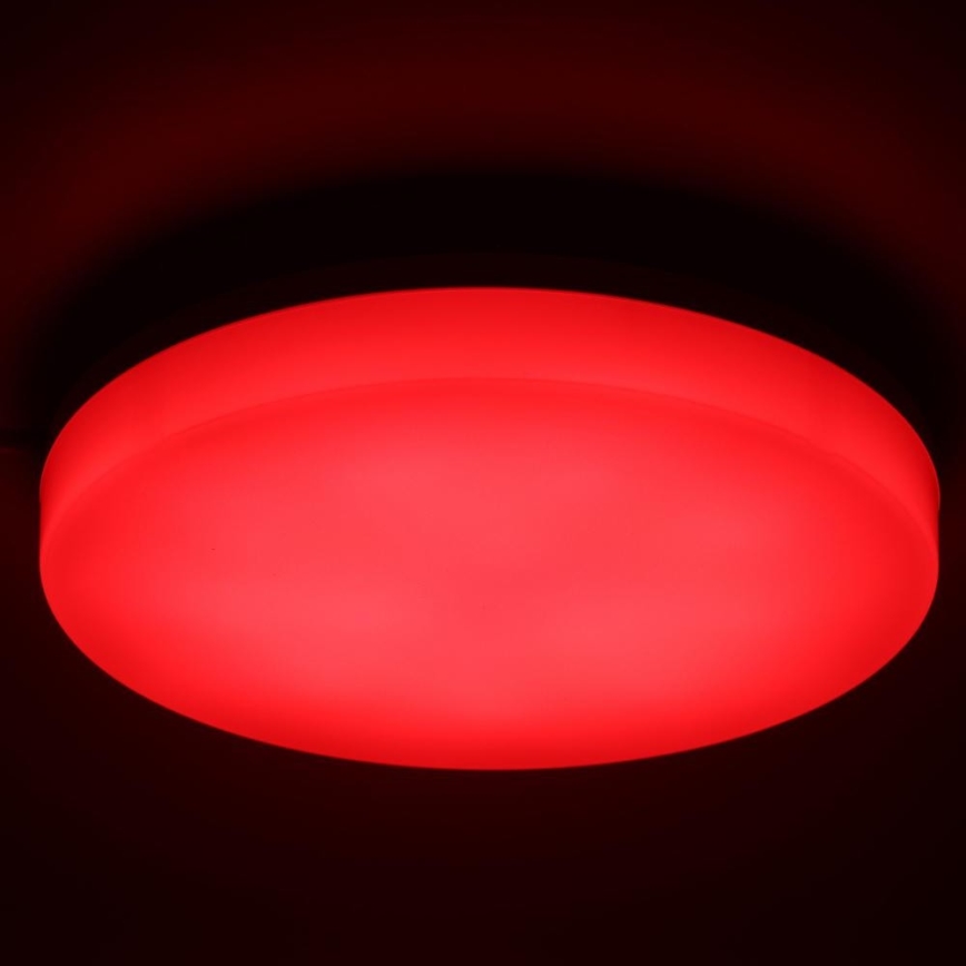 LED RGBW Dimbare badkamer plafondlamp LED/20W/230V Wi-Fi IP44 wit