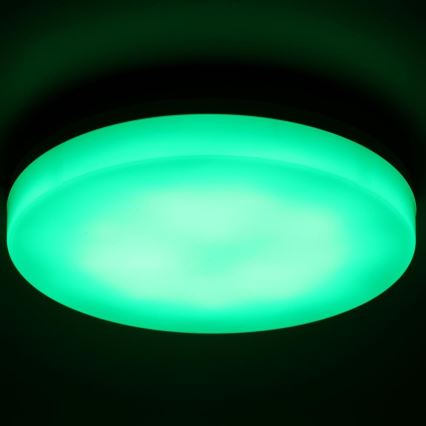 LED RGBW Dimbare badkamer plafondlamp LED/20W/230V Wi-Fi IP44 wit