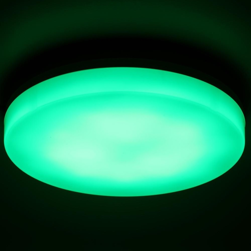LED RGBW Dimbare badkamer plafondlamp LED/20W/230V Wi-Fi IP44 wit