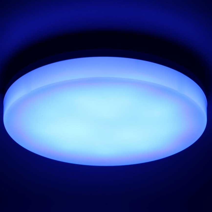 LED RGBW Dimbare badkamer plafondlamp LED/20W/230V Wi-Fi IP44 wit