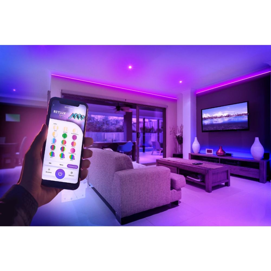 LED RGBW Smart dimbaar strip 5m LED/230V 2700-6500K Wi-Fi Tuya + afstandsbediening