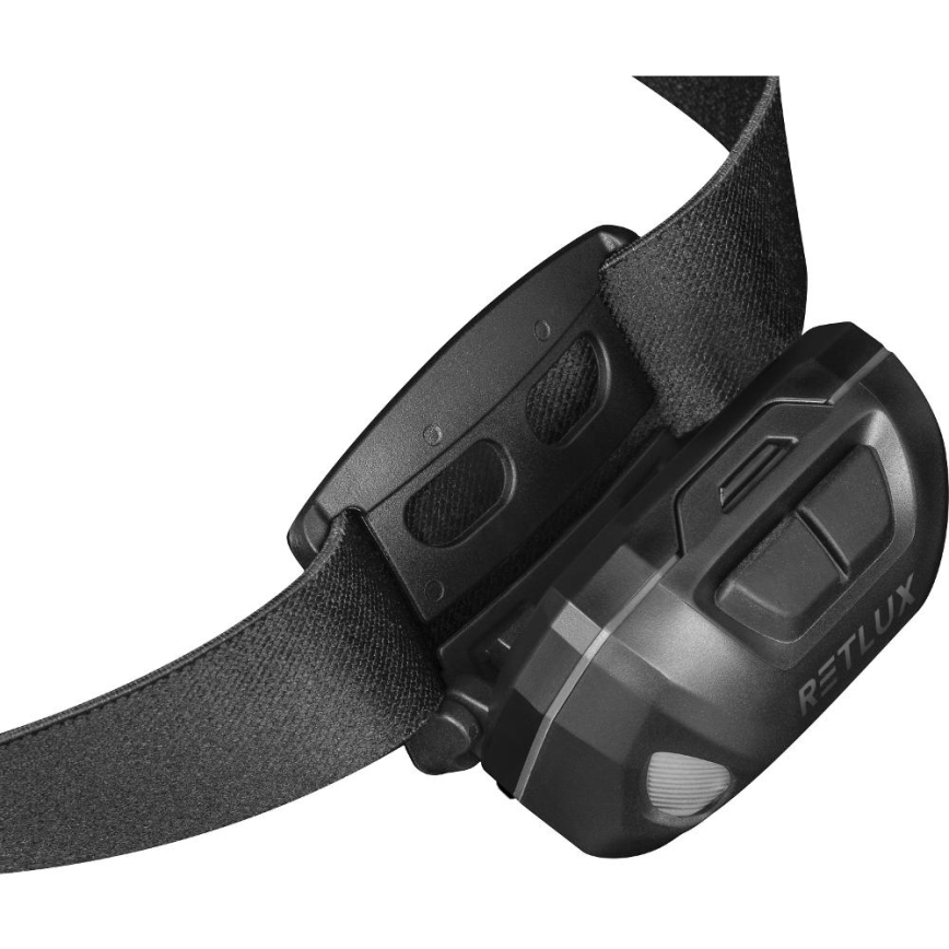 LED oplaadbare hoofdlamp LED/3W/1200 mAh IP44 zwart