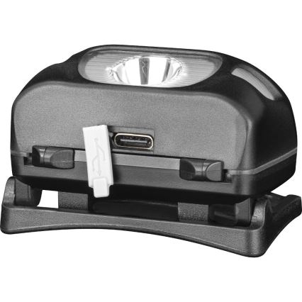 LED oplaadbare hoofdlamp LED/3W/1200 mAh IP44 zwart