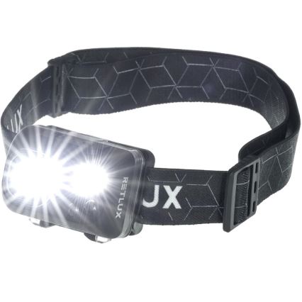 LED-oplaadbare hoofdlamp, 3W, 1200 mAh, IP67, zwart