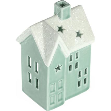 Porseleinen kaarsenhuis 11,1 cm mint