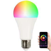 RGB LED Lamp dimbaar A65 E27/11W/230V 2700-6500K Wi-fi Tuya