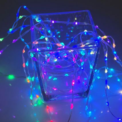 RGB LED-lichtsnoer LED/10W/5V 10 m USB + afstandsbediening