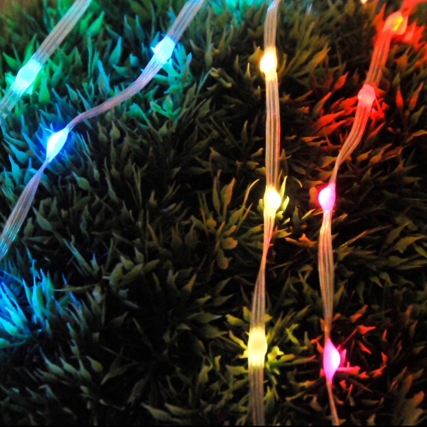 RGB LED-lichtsnoer LED/10W/5V 10 m USB + afstandsbediening
