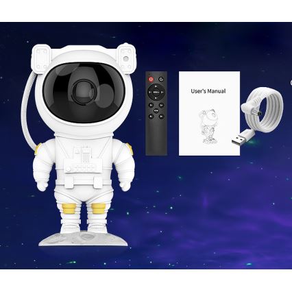 RGB LED-projector LED/5W/5V astronaut + afstandsbediening