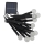 RGB LED zonnelamp 10xLED/1,2V 300 mAh IP44 zwart