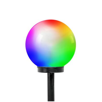 RGB LED zonnelamp SPHERE LED/1,2V IP44 200 mAh Ø 20 cm