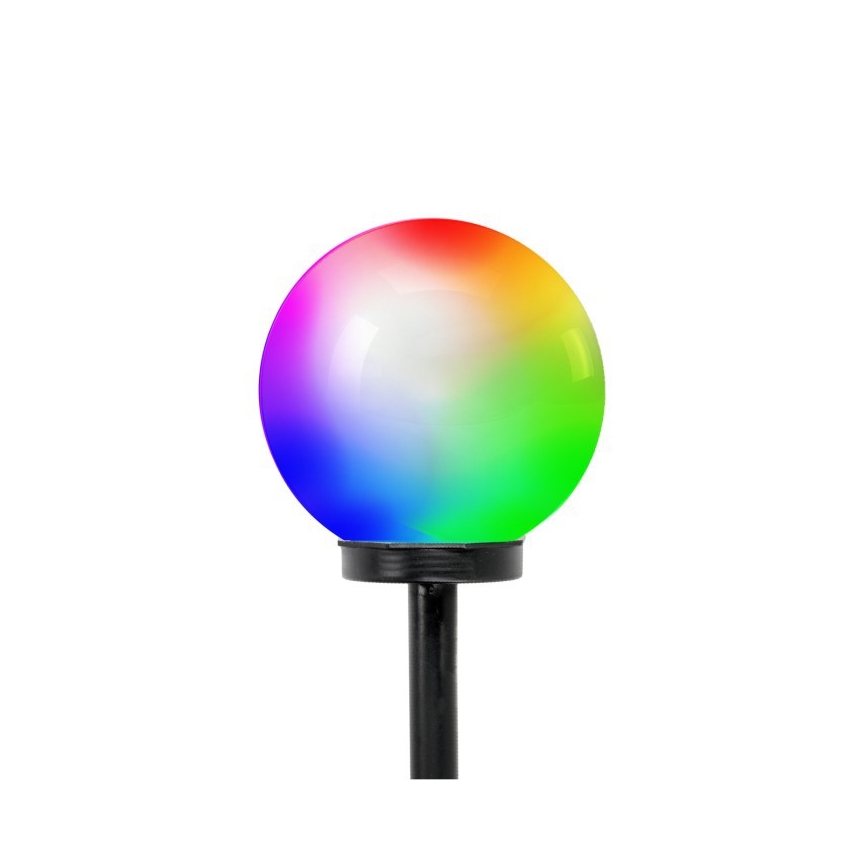 RGB LED zonnelamp SPHERE LED/1,2V IP44 200 mAh Ø 20 cm