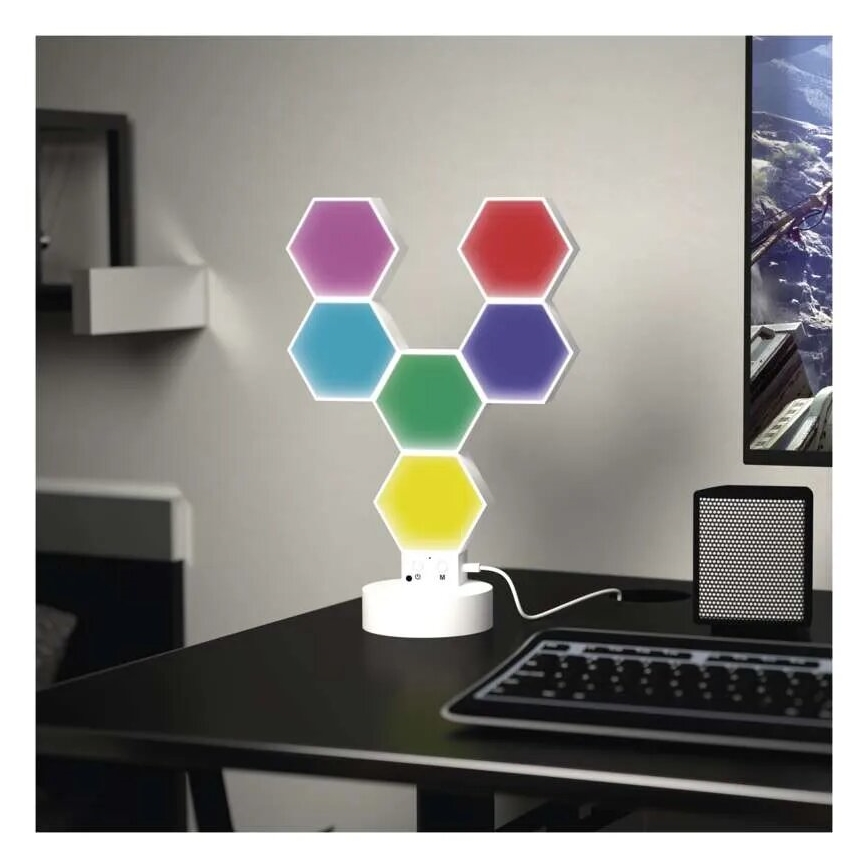 RGBIC Dimbaar tafellamp GoSmart LED/5,5W/230V Wi-Fi Tuya