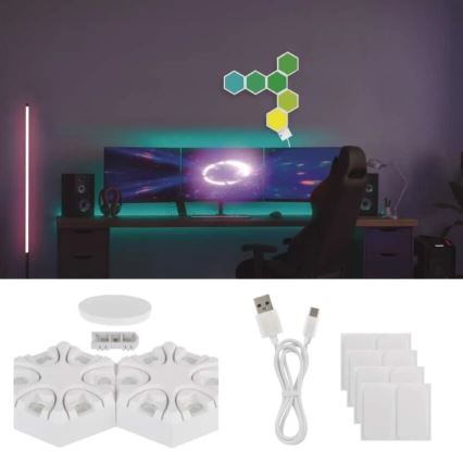 RGBIC Dimbaar tafellamp GoSmart LED/5,5W/230V Wi-Fi Tuya