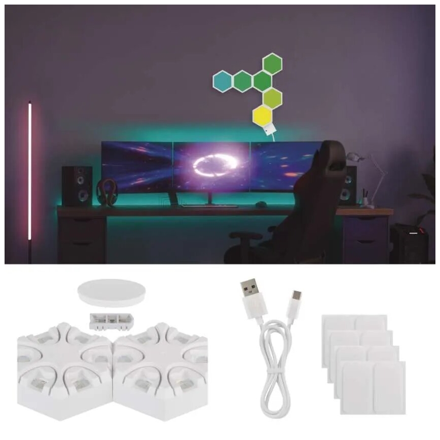 RGBIC Dimbaar tafellamp GoSmart LED/5,5W/230V Wi-Fi Tuya