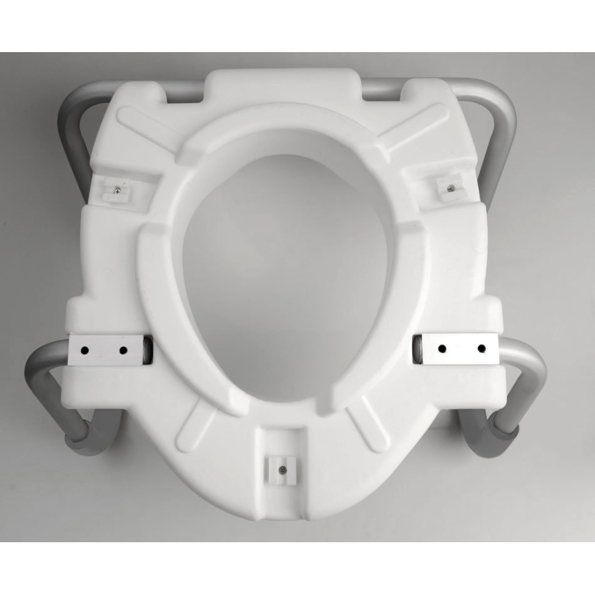 Ridder - Verhoogde toiletzitting met handgrepen, wit