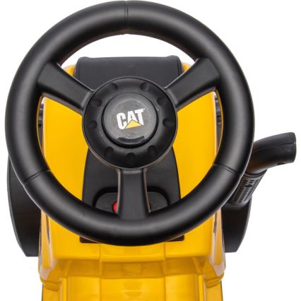 Ride-on push tractor CAT geel/zwart