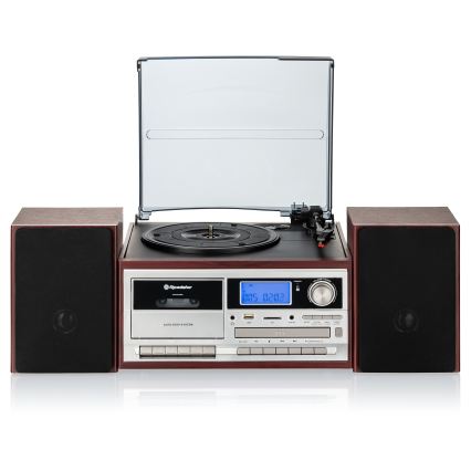 Roadstar HIF-8892 EBT - Hi-Fi-systeem met platenspeler, CD en cassette, 64W/230V + afstandsbediening