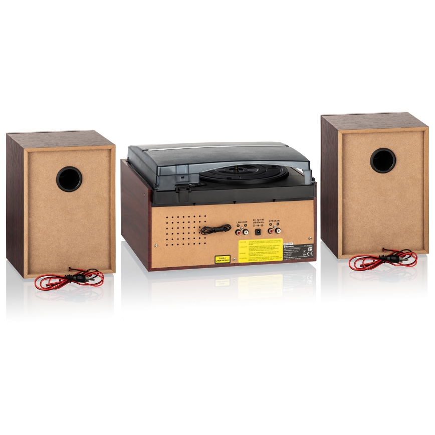 Roadstar HIF-8892 EBT - Hi-Fi-systeem met platenspeler, cd- en cassettespeler 64W/230V + afstandsbediening